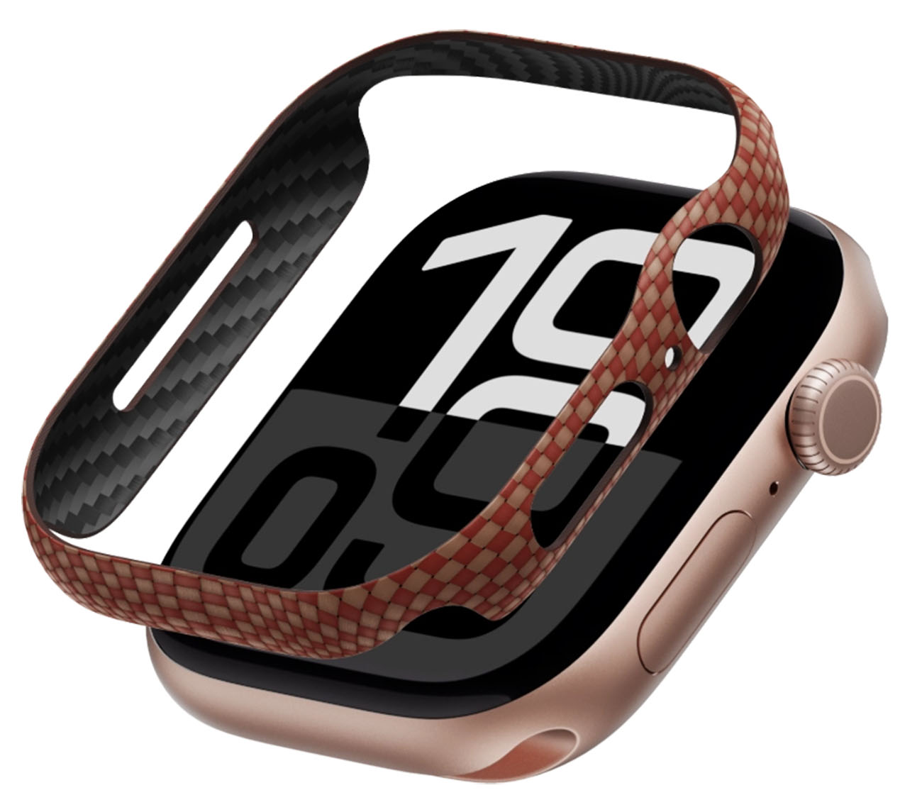 PITAKA Air Case Carbon Fiber for Apple Watch Series 10 / 46mm / Ultra Slim / Sunset