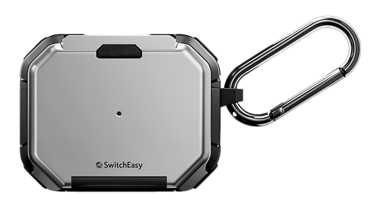 SwitchEasy Defender Plus Case for Apple AirPods Pro 1 & 2 / Drop Protection / Silver