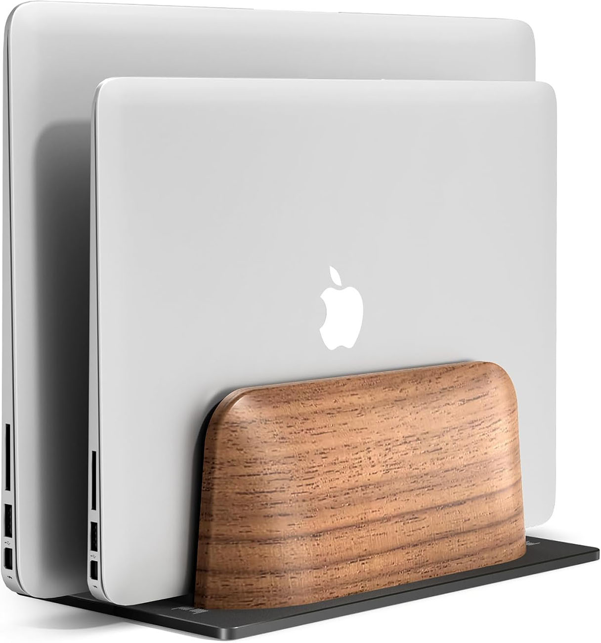 Upergo MacBook Desktop Stand / Designed for 2 Laptops / Elegant Wooden Design
