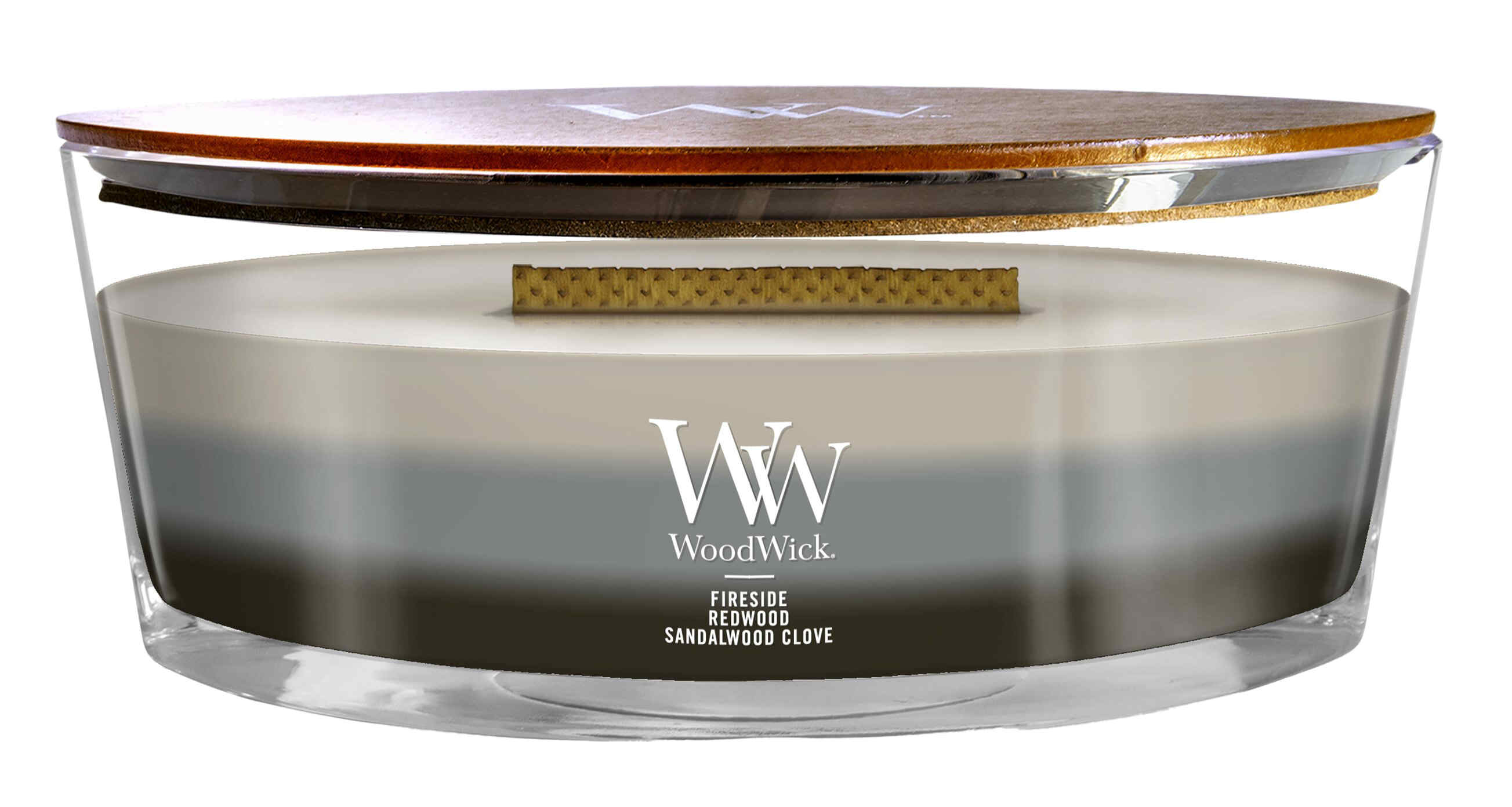 Woodwick Ellipse Scented Candle / Warm Woods