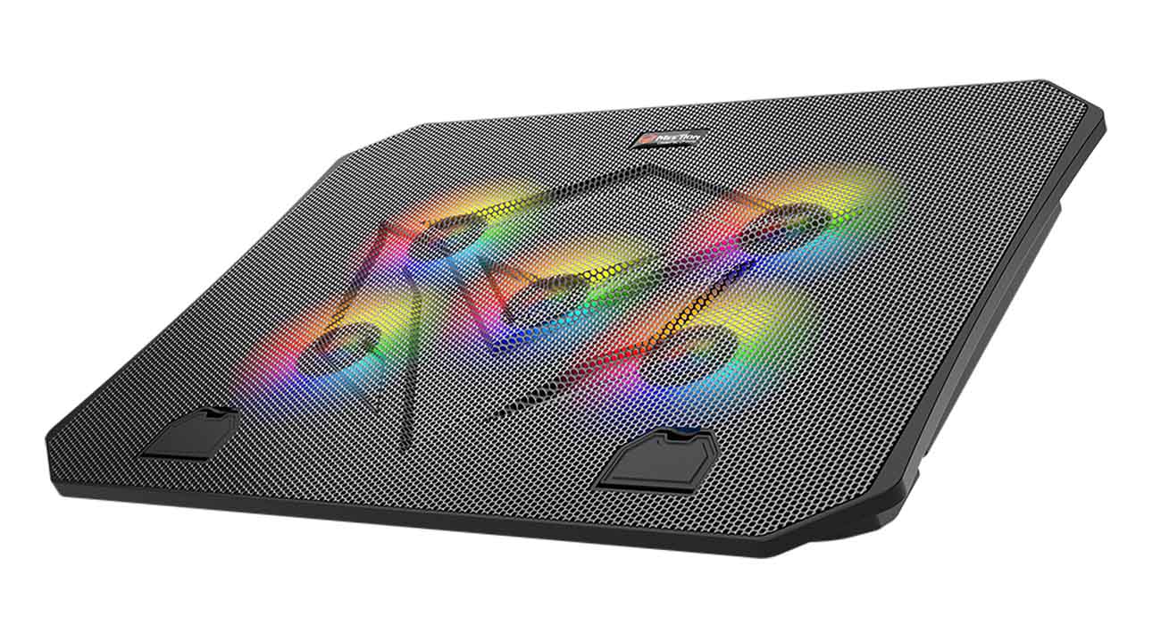Meetion CP3030 Laptop Cooling Stand / RGB Lighting / Adjustable Length / Fits Up to 15.6 inch