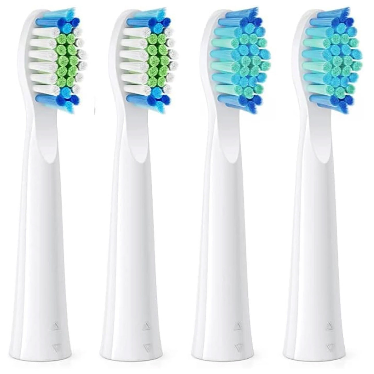 Replacement Toothbrush Heads for Bitvae D2 Electric Toothbrush / 4 Pieces / White