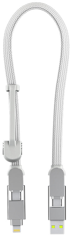 Rolling Square inCharge XL 6 in 1 Charging Cable / 30 Cm / 100W / White