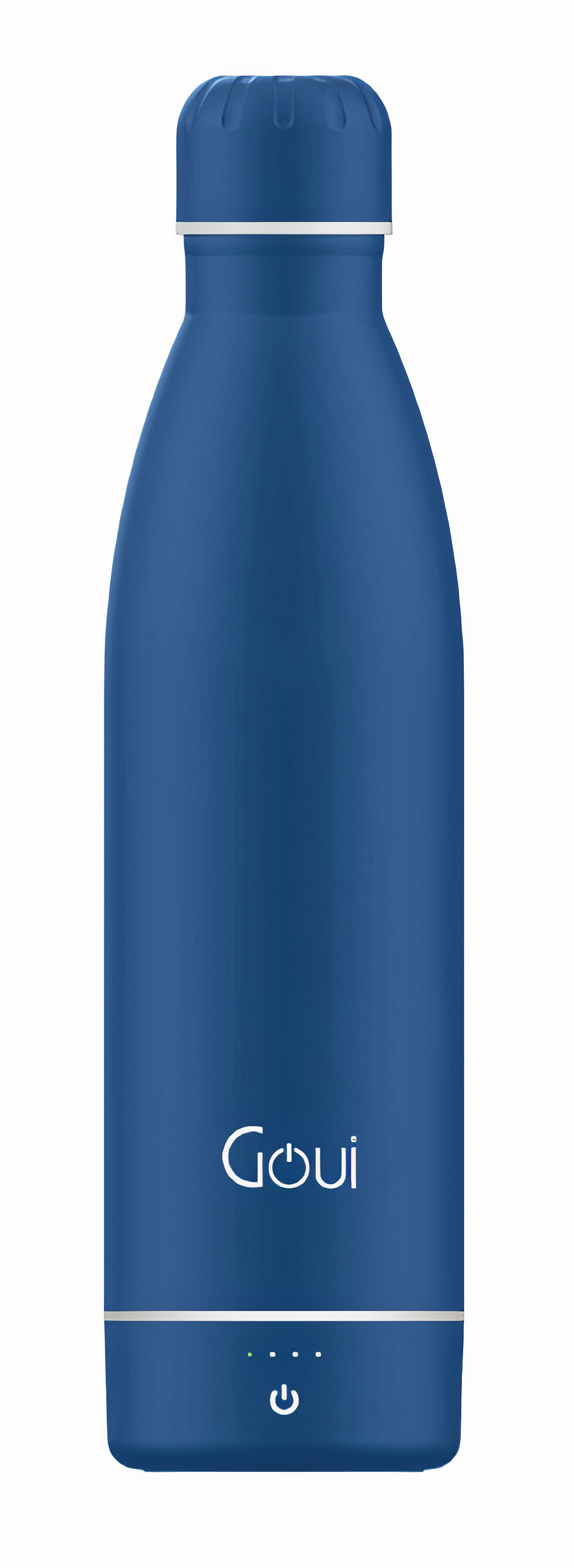 Goui Smart Water Bottle / Built-in Power Bank / Wireless Charging / 420ml / Midnight Blue
