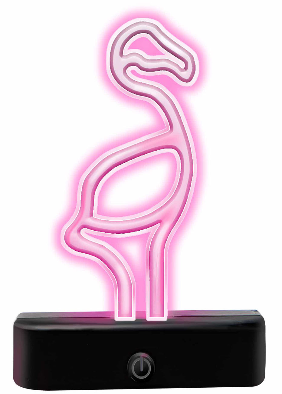 Schylling Nano Neon Desk Light / Small Size / Flamingo