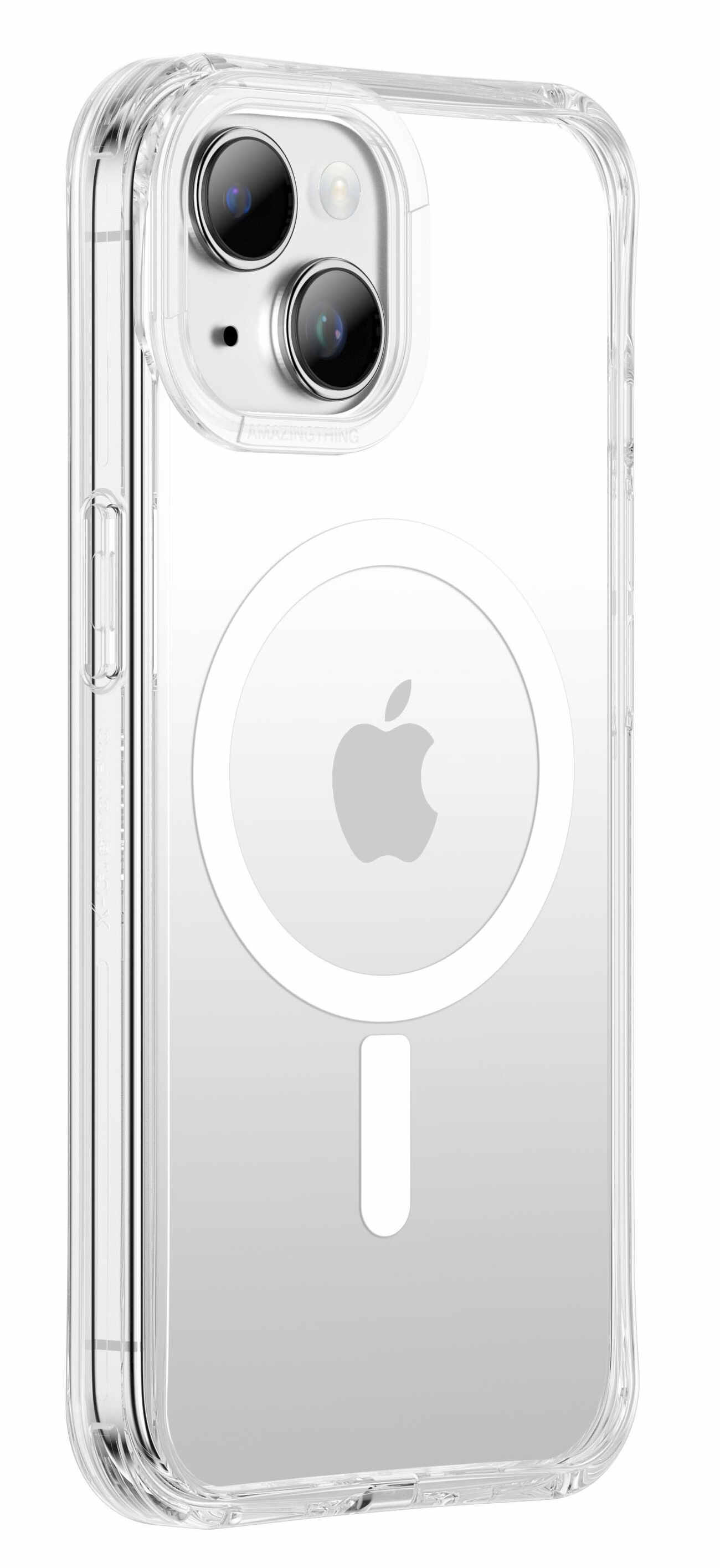 AmazingThing Titan Pro Case for iPhone 15 Plus / Drop-Resistant / Supports MagSafe / Transparent