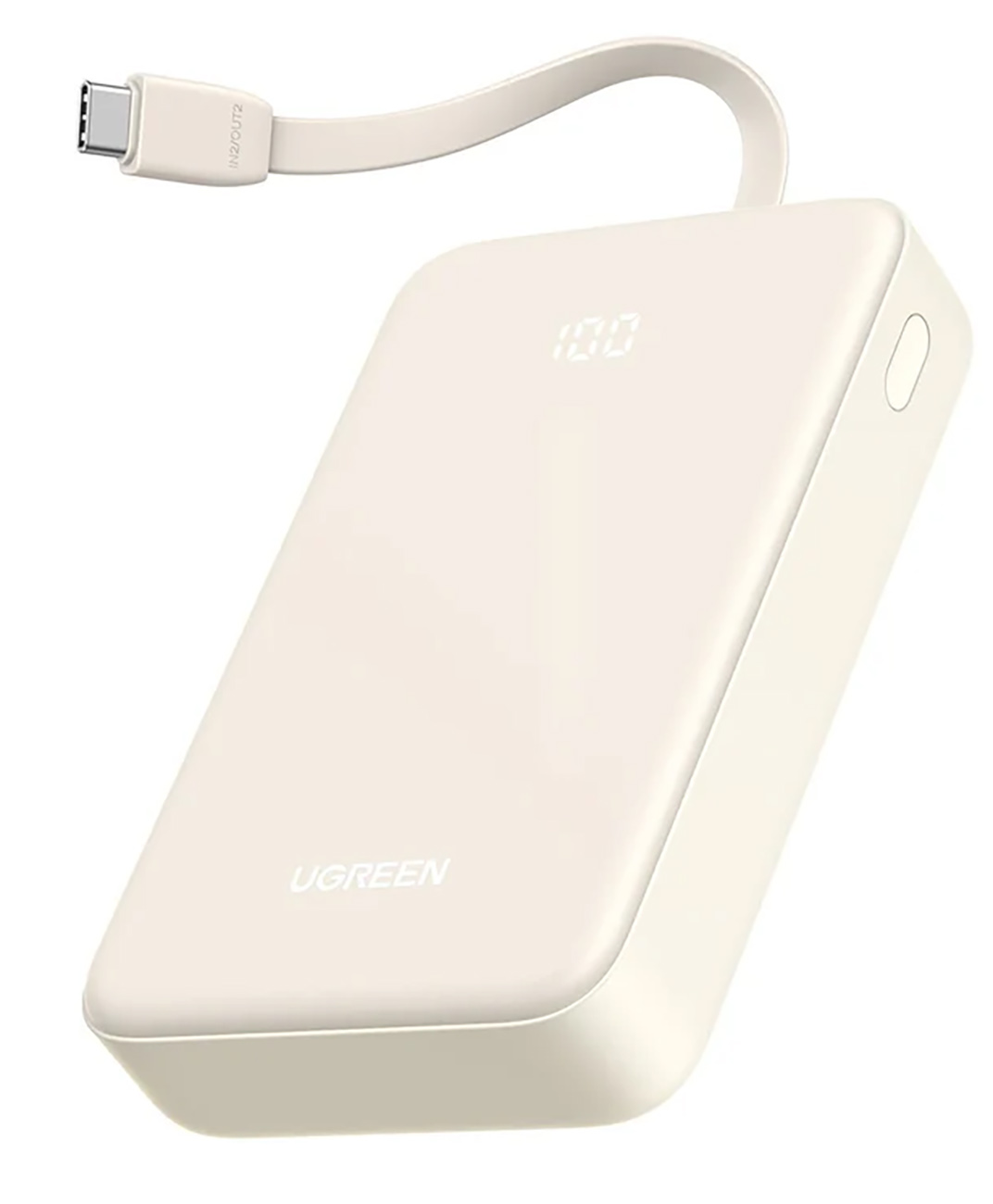 UGreen Nexode Power Bank / 20,000 mAh / Type-C & USB Ports / Built-in Type-C Cable / 30W Power