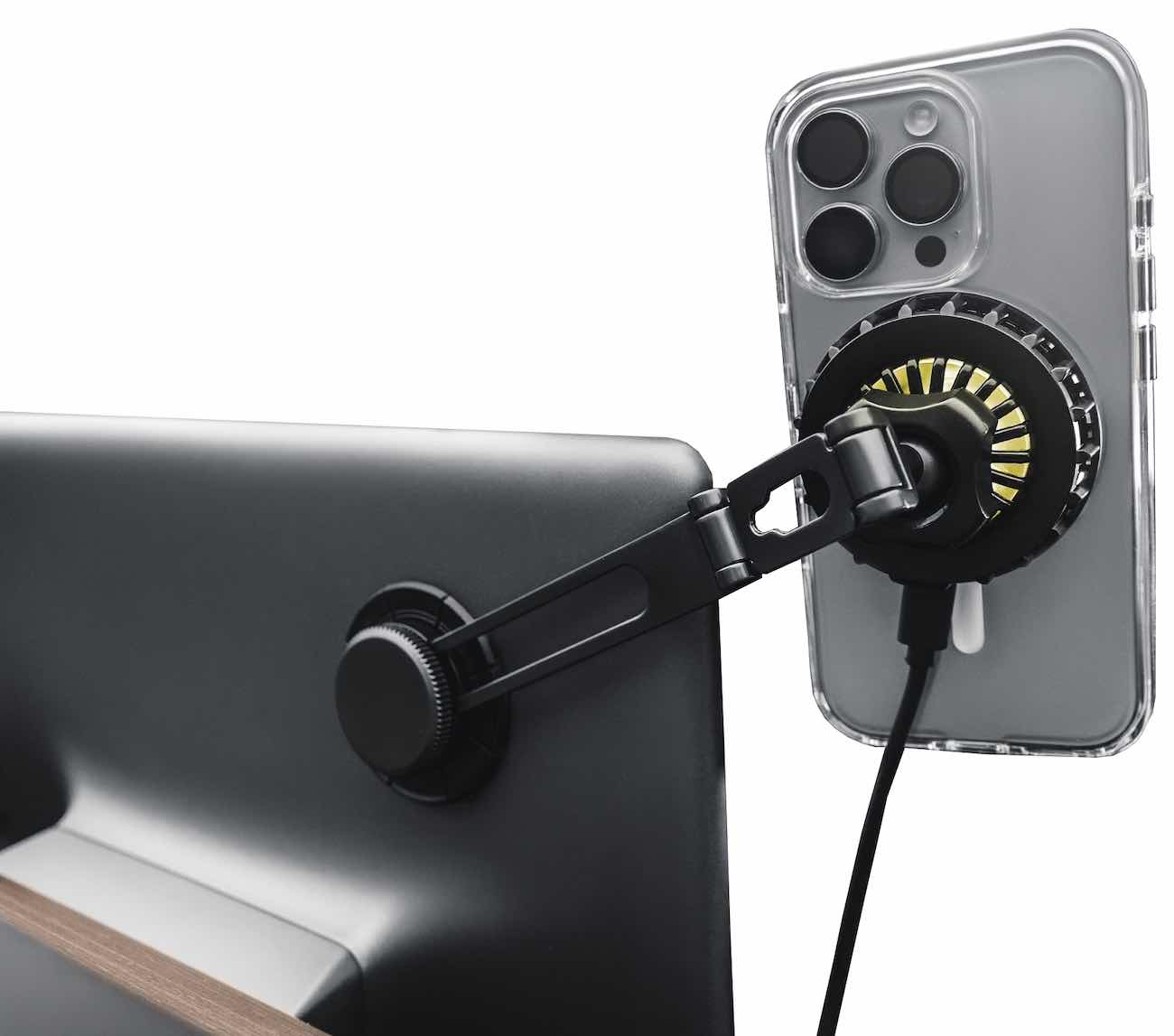 MagEasy MagMount Stand / Attach to Car Screen / Qi2 Wireless Charging / MagSafe / Built-in Cooling