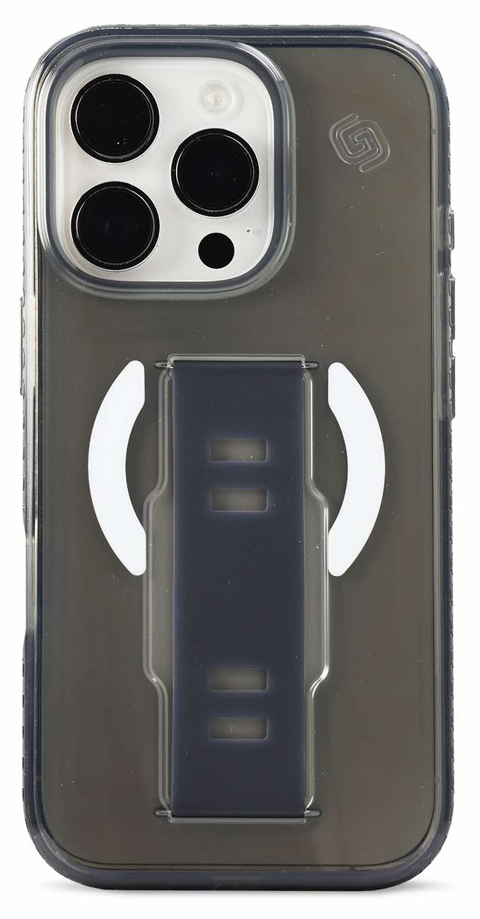 Grip2u Case for iPhone 16 Pro / Built-in Grip / MagSafe / Slim Edition / Smoky