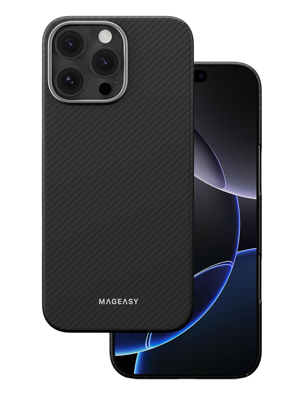 MagEasy Case for iPhone 16 Pro Max / MagSafe / Drop-Resistant / Slim & Lightweight / Black