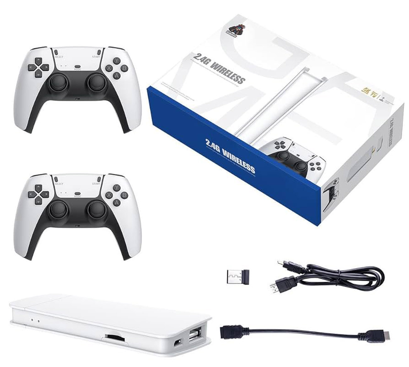 M15 Retro Game Console / 4K Resolution / 2 Controllers / Over 20,000 Classic Games / 128GB Storage