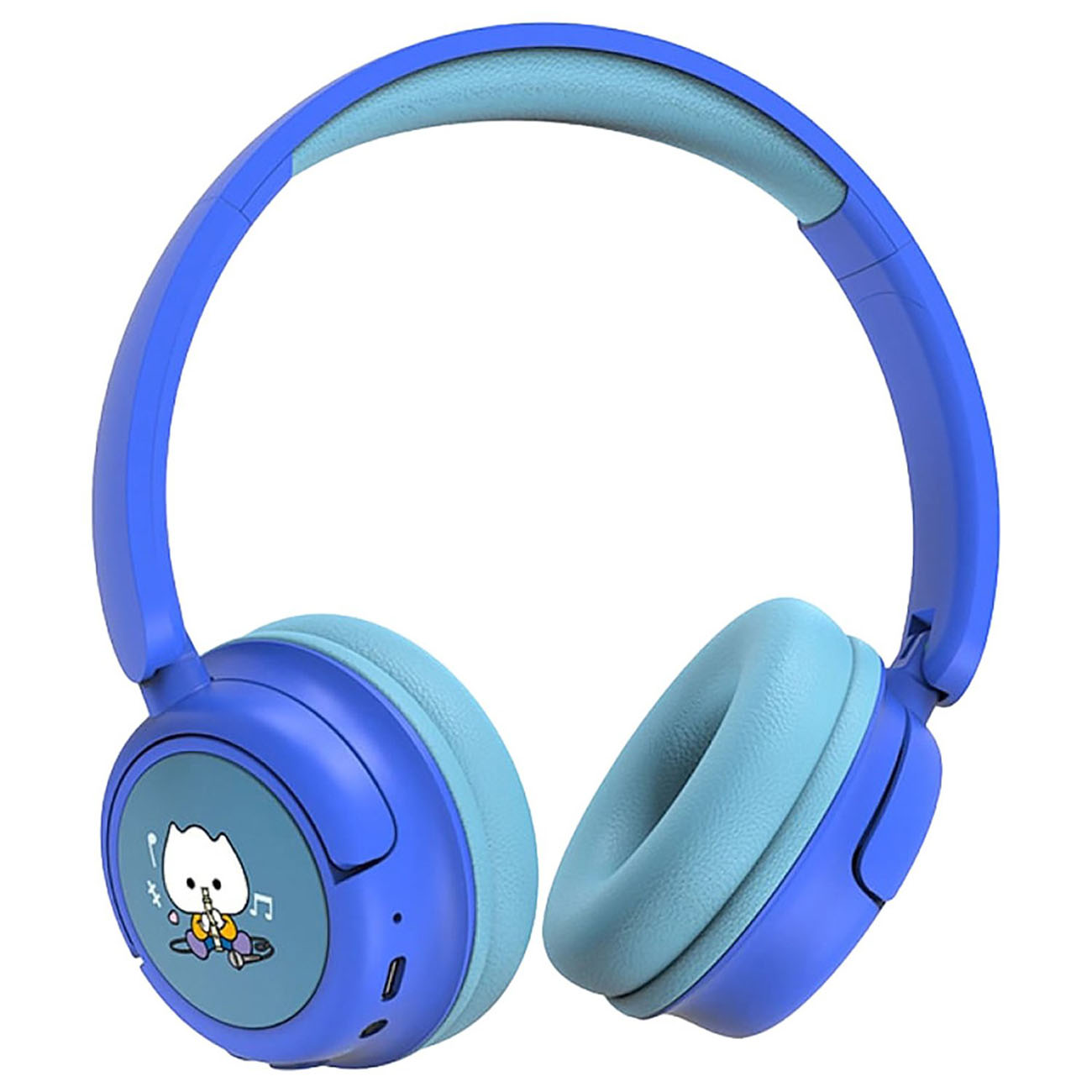 Wiwu Kids Headphones / Wired & Wireless / Adjustable Design / Protect Children Hearing / Blue