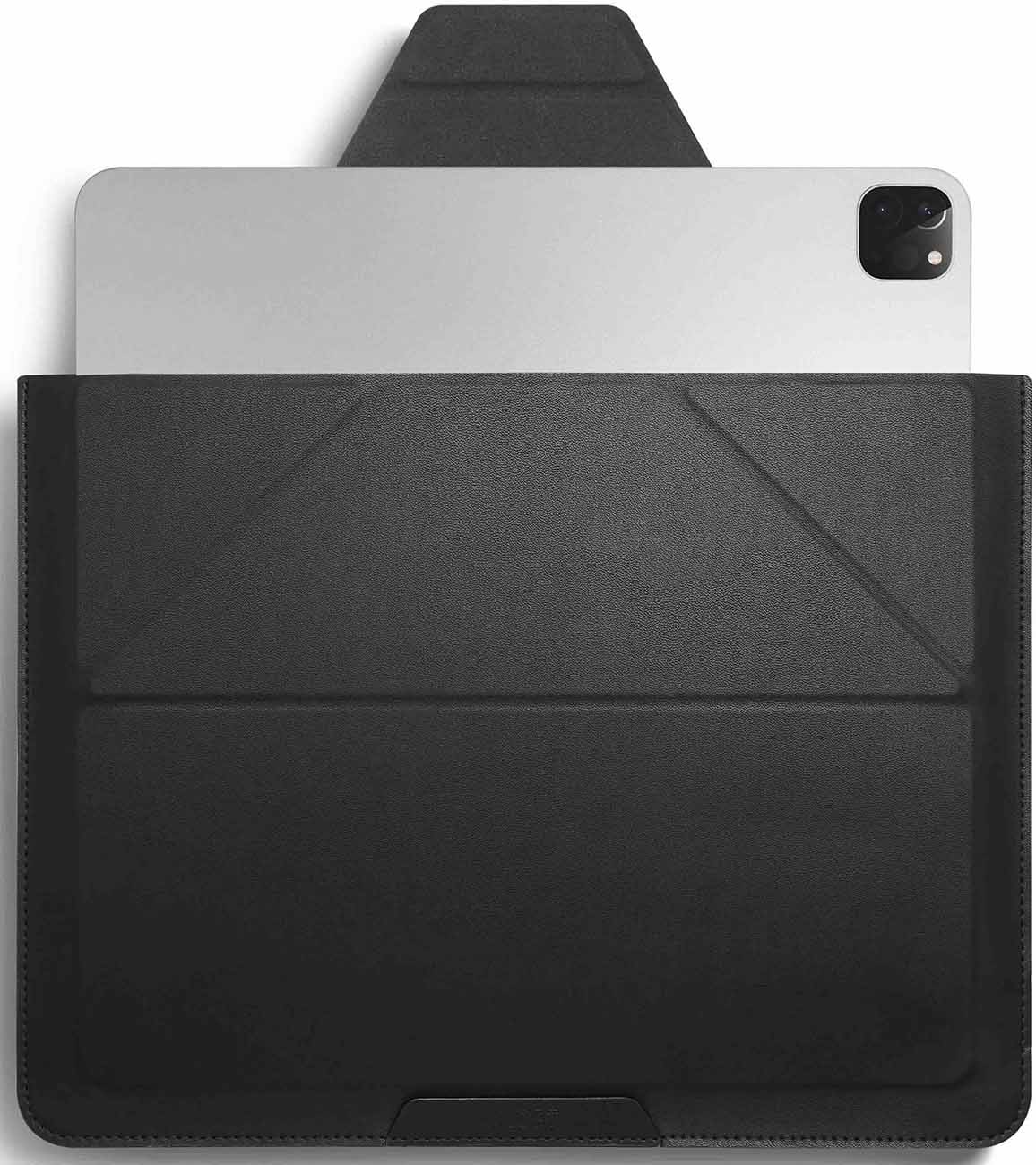MOFT iPad Carry Sleeve / Supports 12.9 inch iPad Pro / Transforms To A Stand / Black Leather
