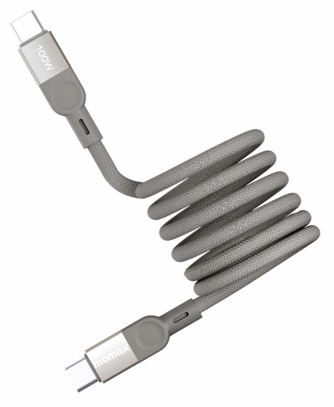 Momax MagLink Type-C to Type-C Cable / 100W Power / 2 Meters / Titanium