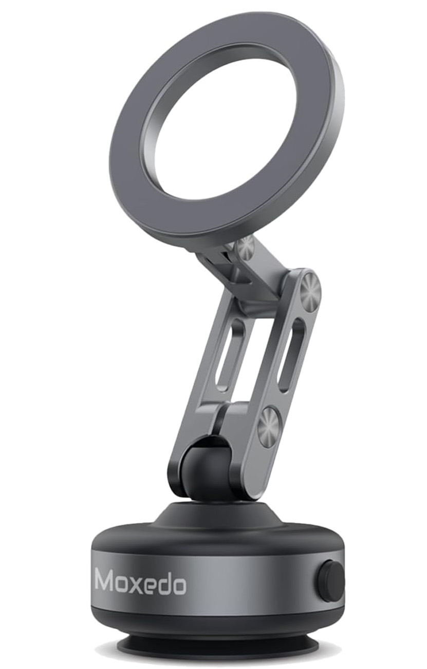 Moxedo Magnetic Phone Stand / Suction Base / Mounts on Dashboard / Rotatable / Supports MagSafe