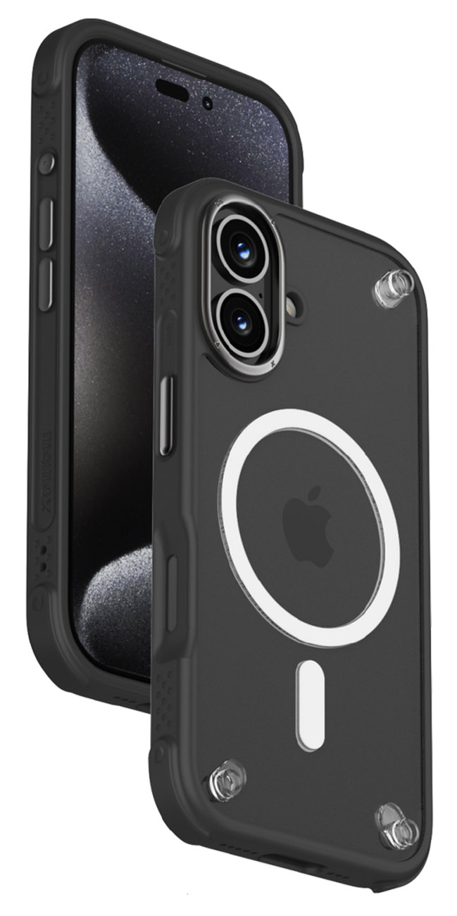Momax Air Case for iPhone 16 Plus / Support MagSafe / Drop-resistant / Clear With Black Frame