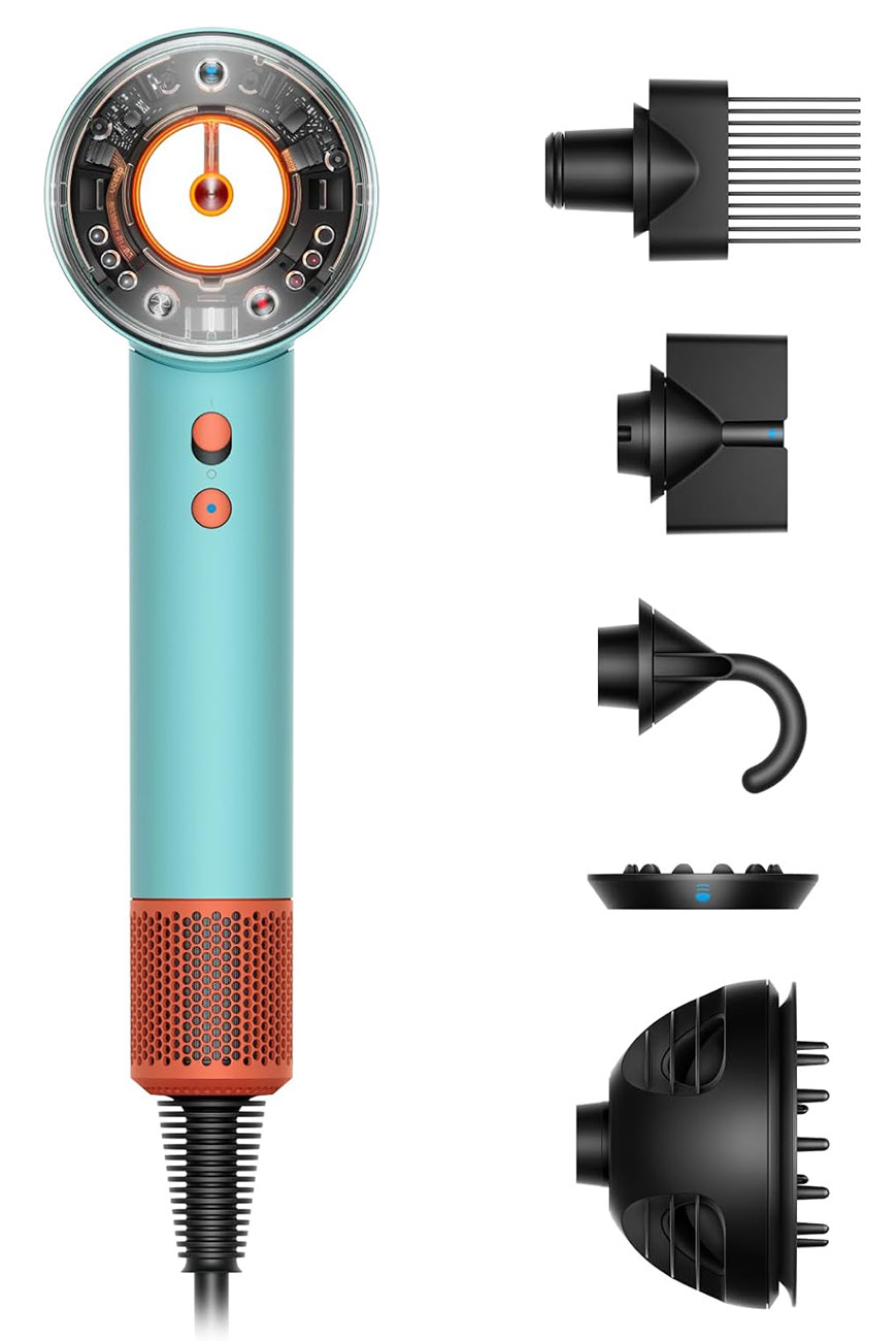 Dyson HD16 Professional Hair Dryer / 5 Magnetic Attachments / Heat Protection / Patina & Topaz