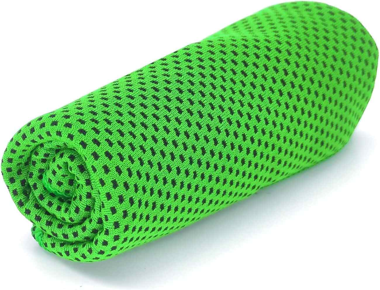 A cold towel / Wet it.. shake it off.. and enjoy the cold / Green