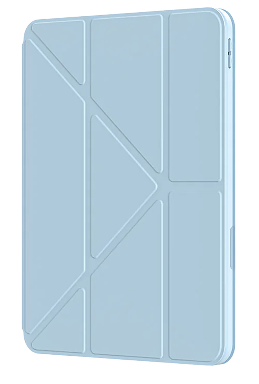 AmazingThing Titan Pro Case for iPad 11 inch A16 / Built-in Stand / Rotates 720 Degrees / Blue