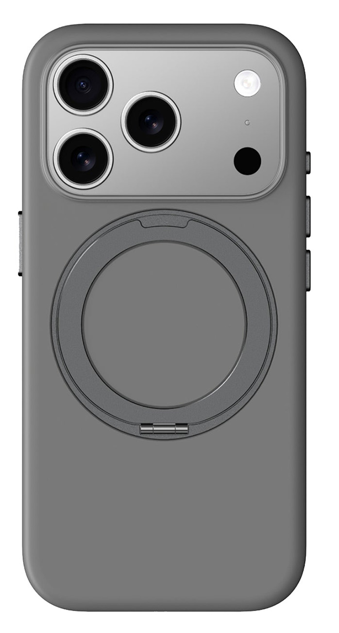 AmazingThing Cloudie Case for iPhone 17 Pro / Built-in Grip / MagSafe / Drop-Resistant / Grey