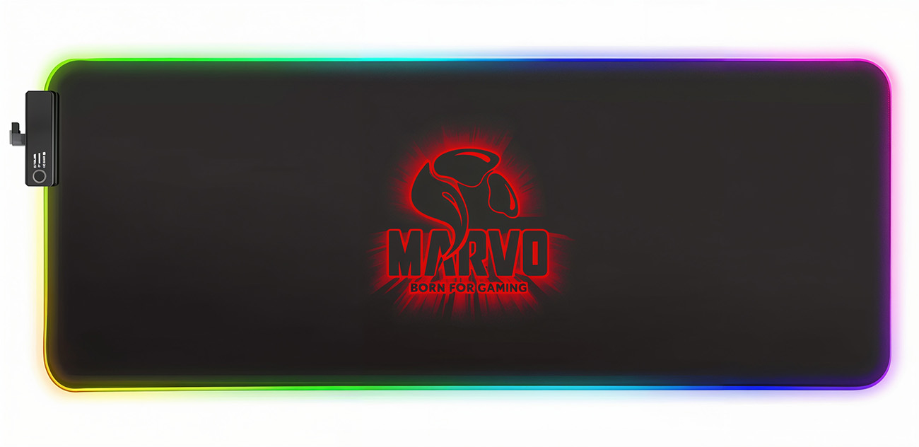 Marvo Mouse Pad / Fabric With RGB Lighting / Size XL