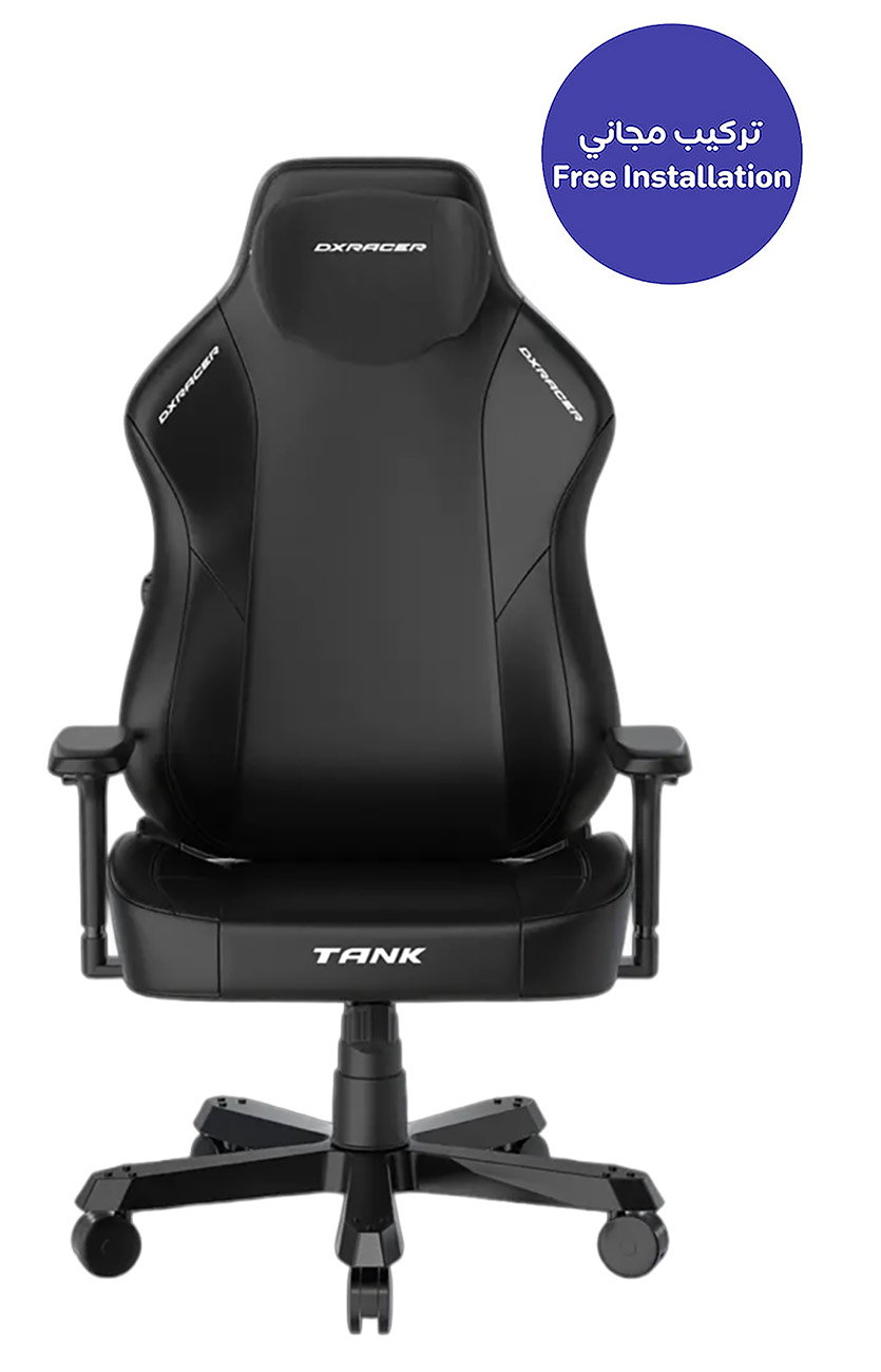 DXRacer Tank Series Gaming Chair / Leather / Exceptional Quality & Design / Black