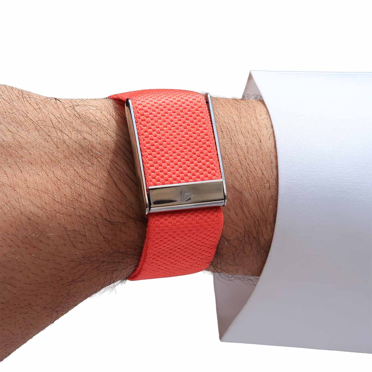 Dash Strap for Whoop 5 MG / Rhodonite with Shiny Silver Frame