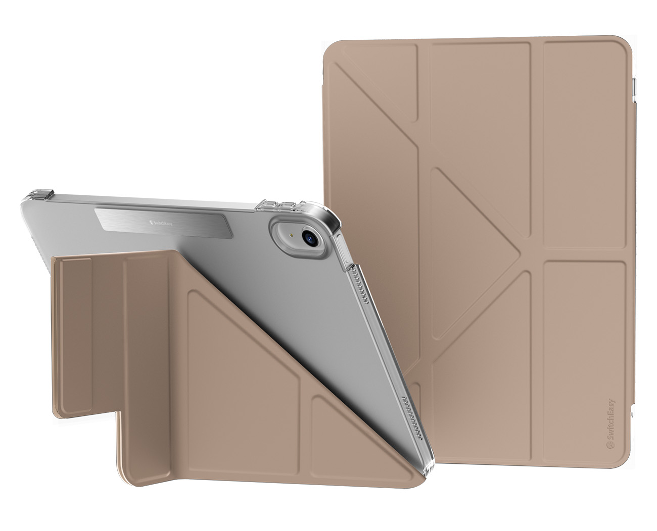 SwitchEasy Case for iPad 11 inch 2025 / Built-in Stand / Drop Protection / Pink Sand