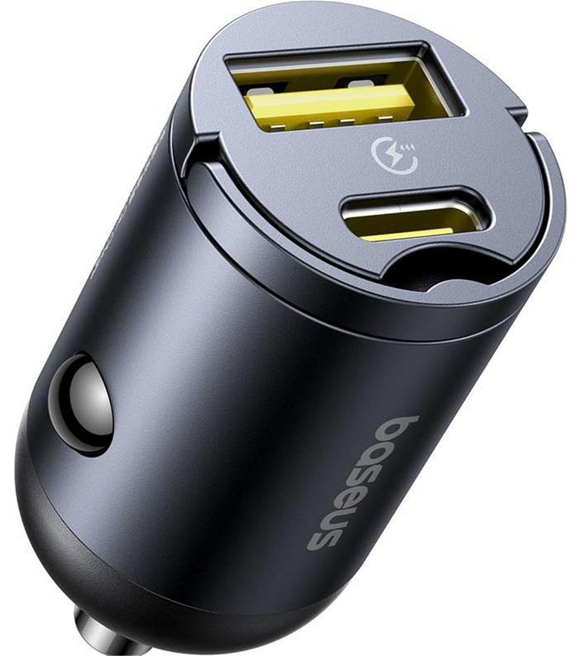 Baseus Tiny Star Car Charger / With Type-C & USB Ports / 30W Power