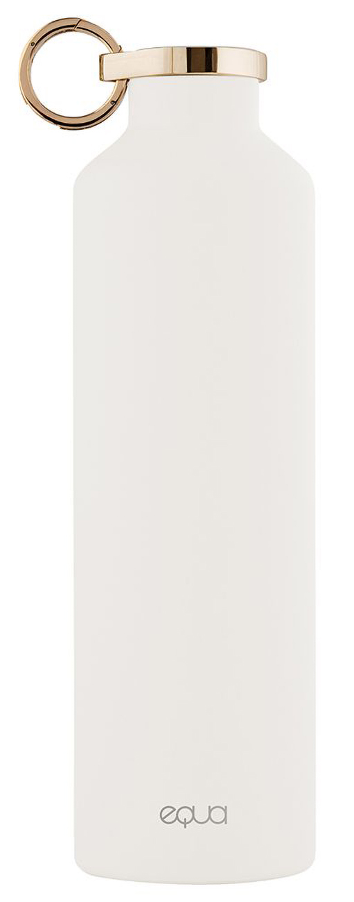 EQUA Smart Bottle / 23oz Capacity / Keeps Drinks Cold for 24 Hours / Drinking Reminder / White