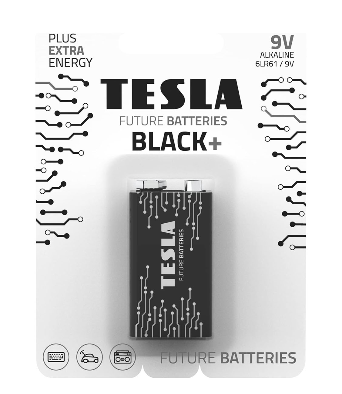 TESLA Black+ 9V Battery