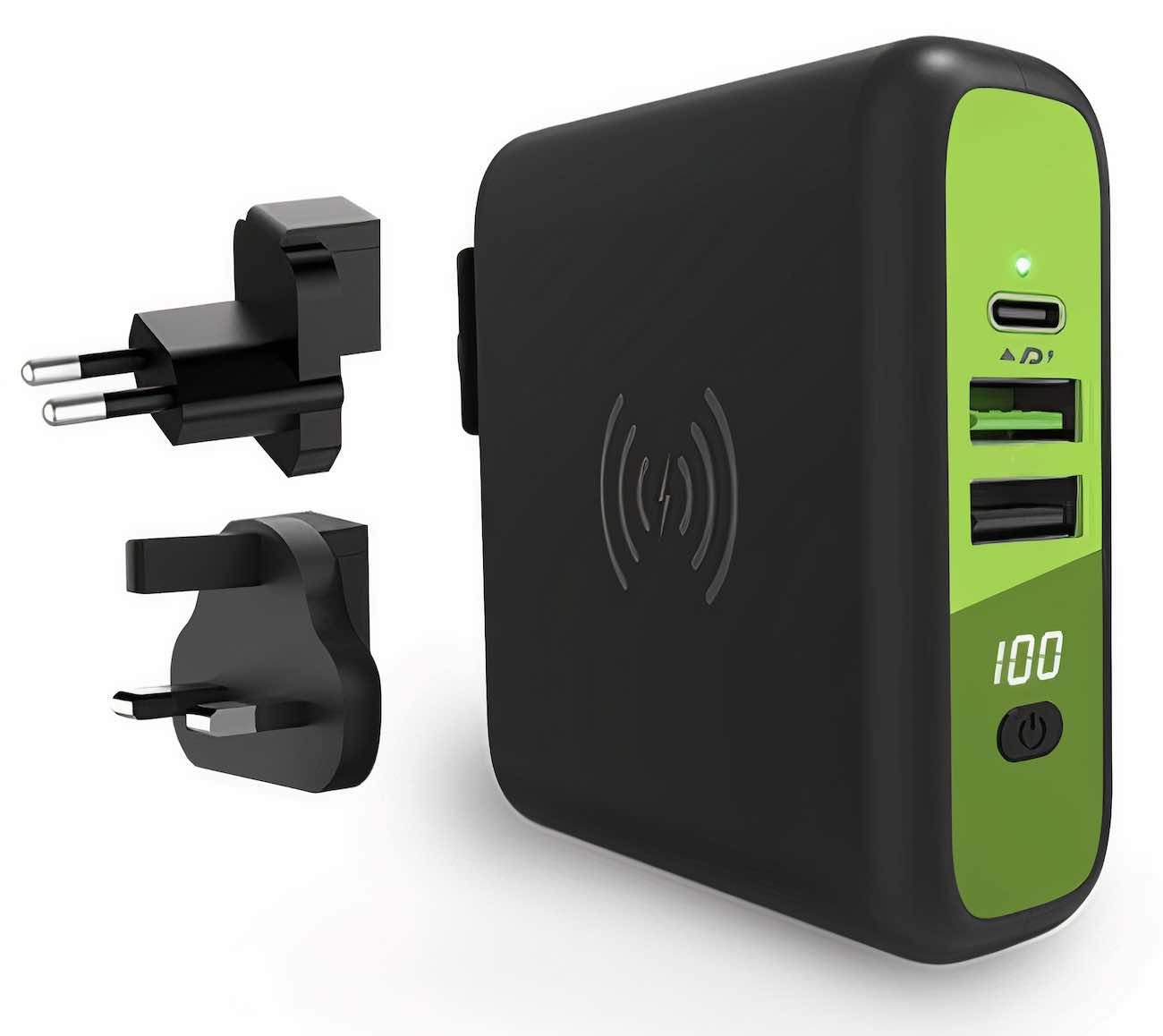 Goui Mbala Charger & Power Bank / 8000mAh / 2 USB & 1 USB Type-C Ports