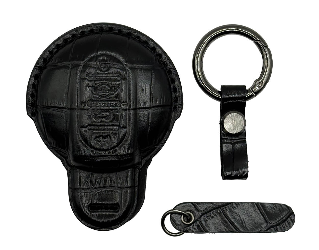 Clava Mini Cooper Car Key Fob / Premium Leather / Black
