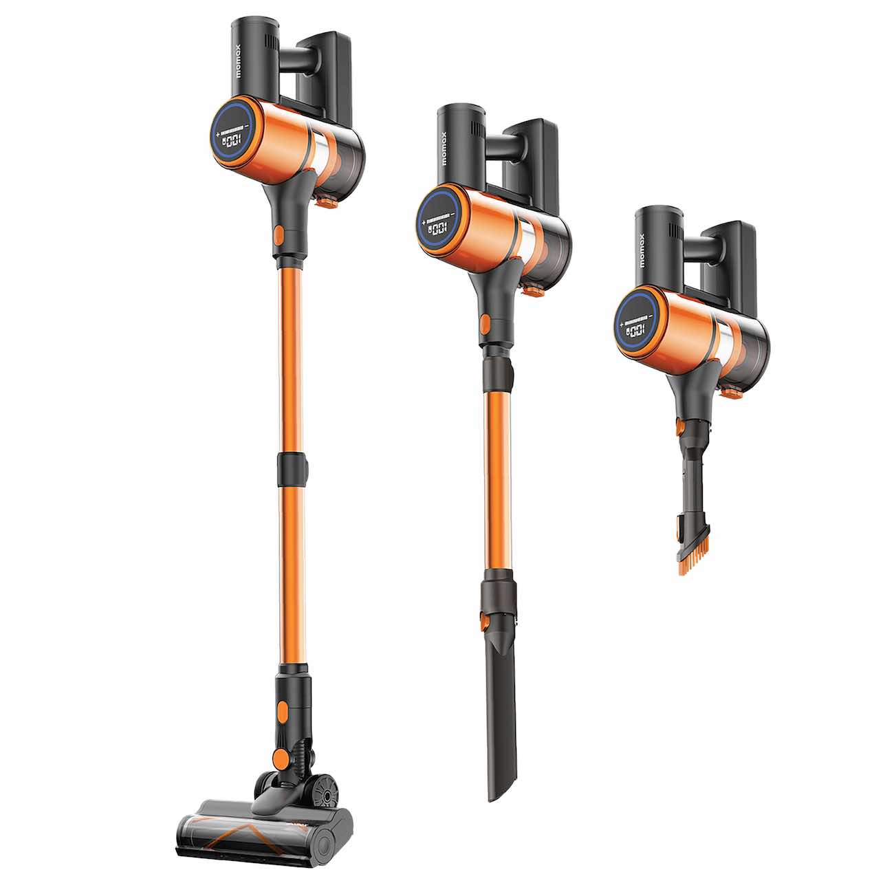 Momax Portable Vacuum Cleaner / With Multi-Use Accessories / LED Screen / 26 Kpa Suction Power