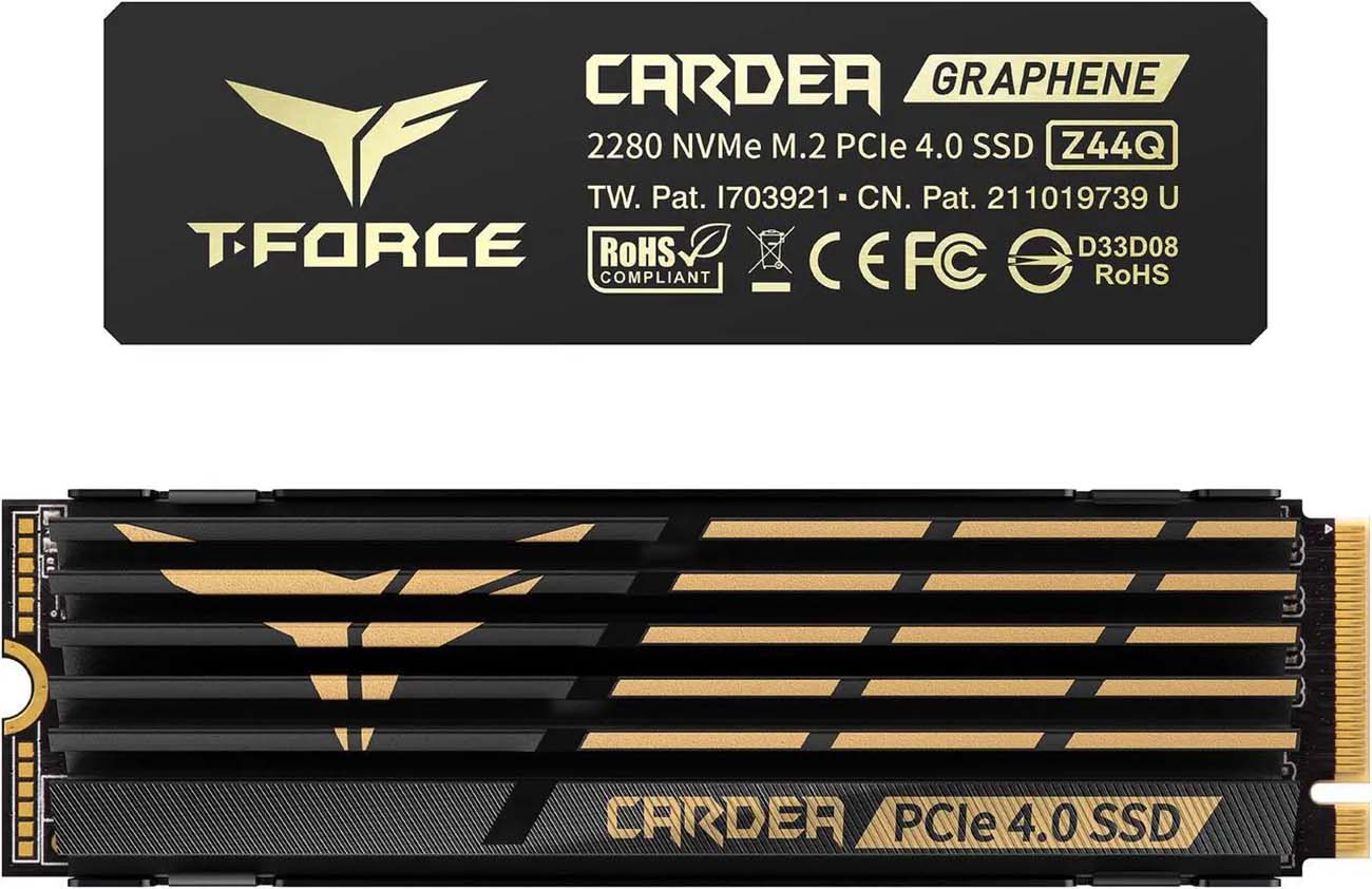 T-Force Cardea Z44Q SSD / 2TB Capacity / With Heatsink / Easy Installation