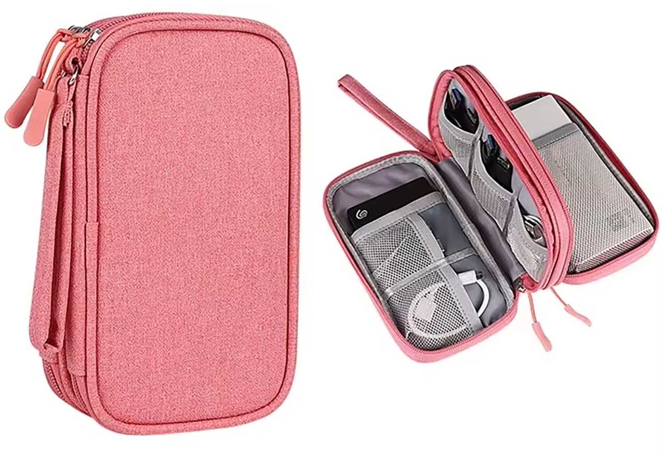 Multi-Purpose Bag / Water-Resistant / Elegant Design / Pink