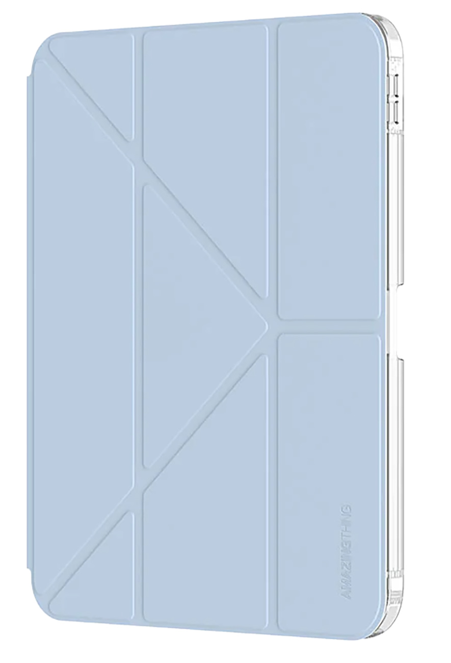 AmazingThing Minimal Case for iPad 11 inch (A16) / Drop-Resistant / Built-in Stand / Blue