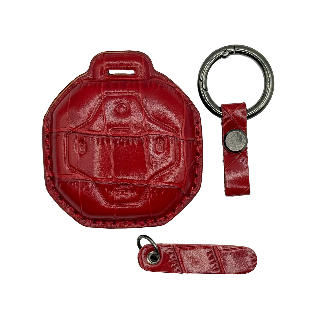 Clava Jetour T2 Car Key Fob / Premium Leather / Red