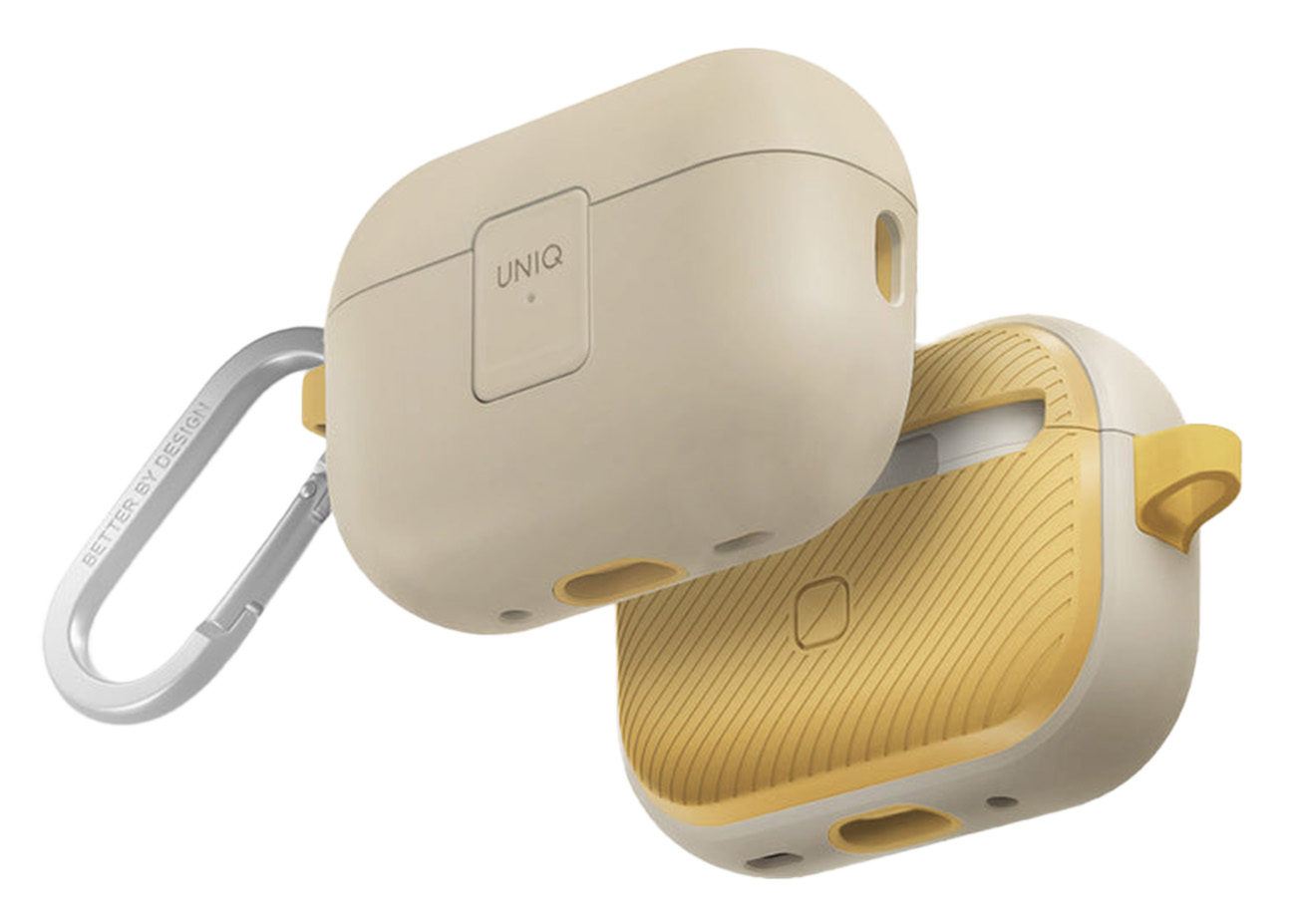 Uniq Clyde Lock Case for Apple AirPods Pro 2 / Drop Resistant / Light Yellow