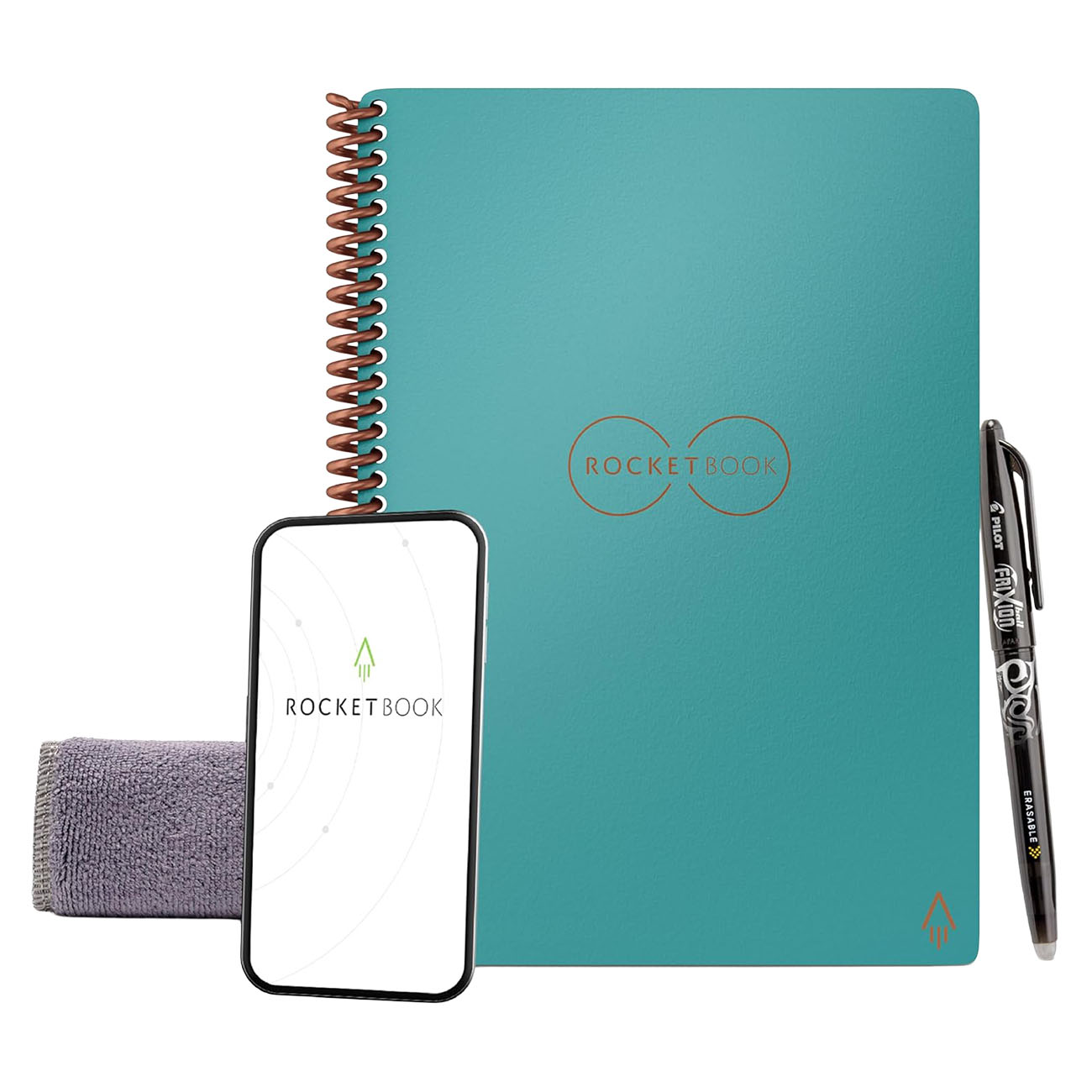 Rocketbook Core Smart Notebook / Reusable / Includes Pen / Size 8.8 x 6 inches