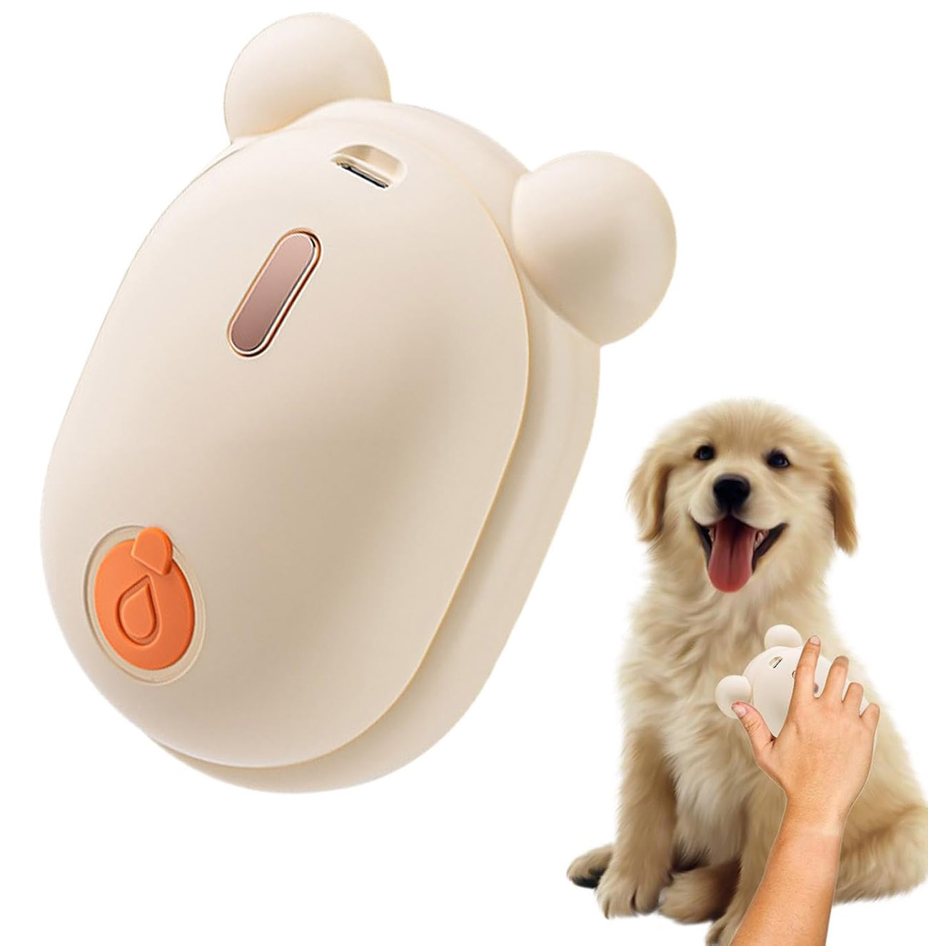 Pet Hair Comb / Multi-Purpose / Battery Operated / Orange