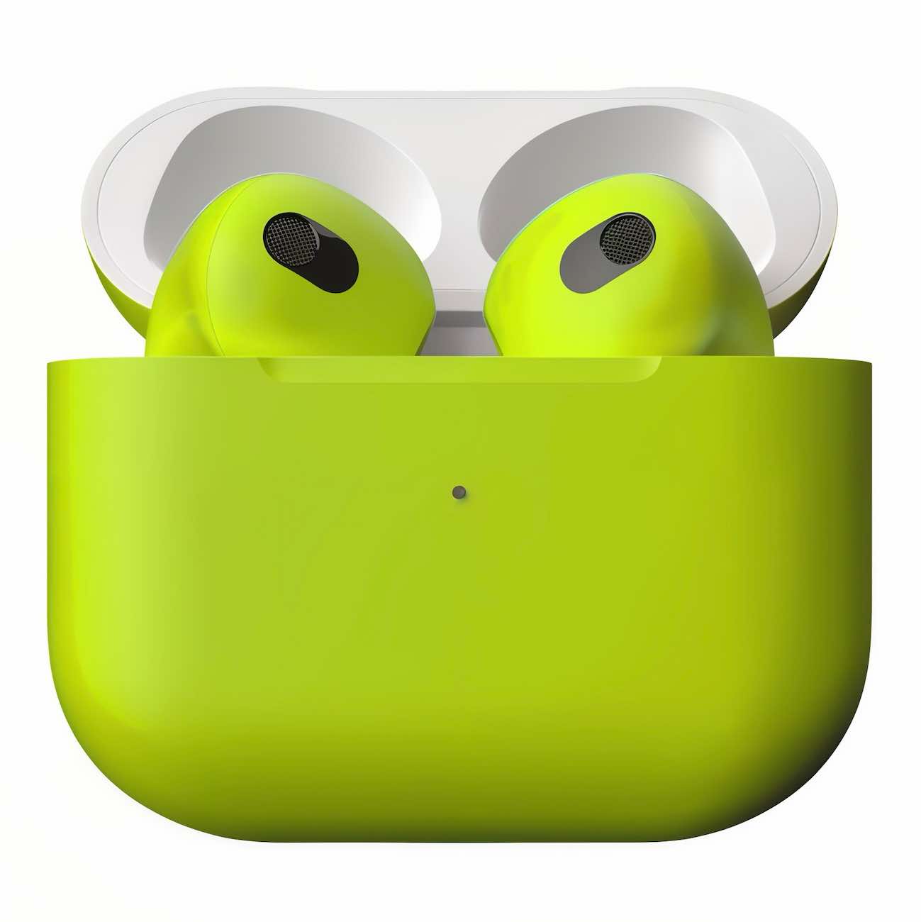 Apple AirPods 4 / With Noise Cancellation & Wireless Charging / Special Edition / Matte Neon