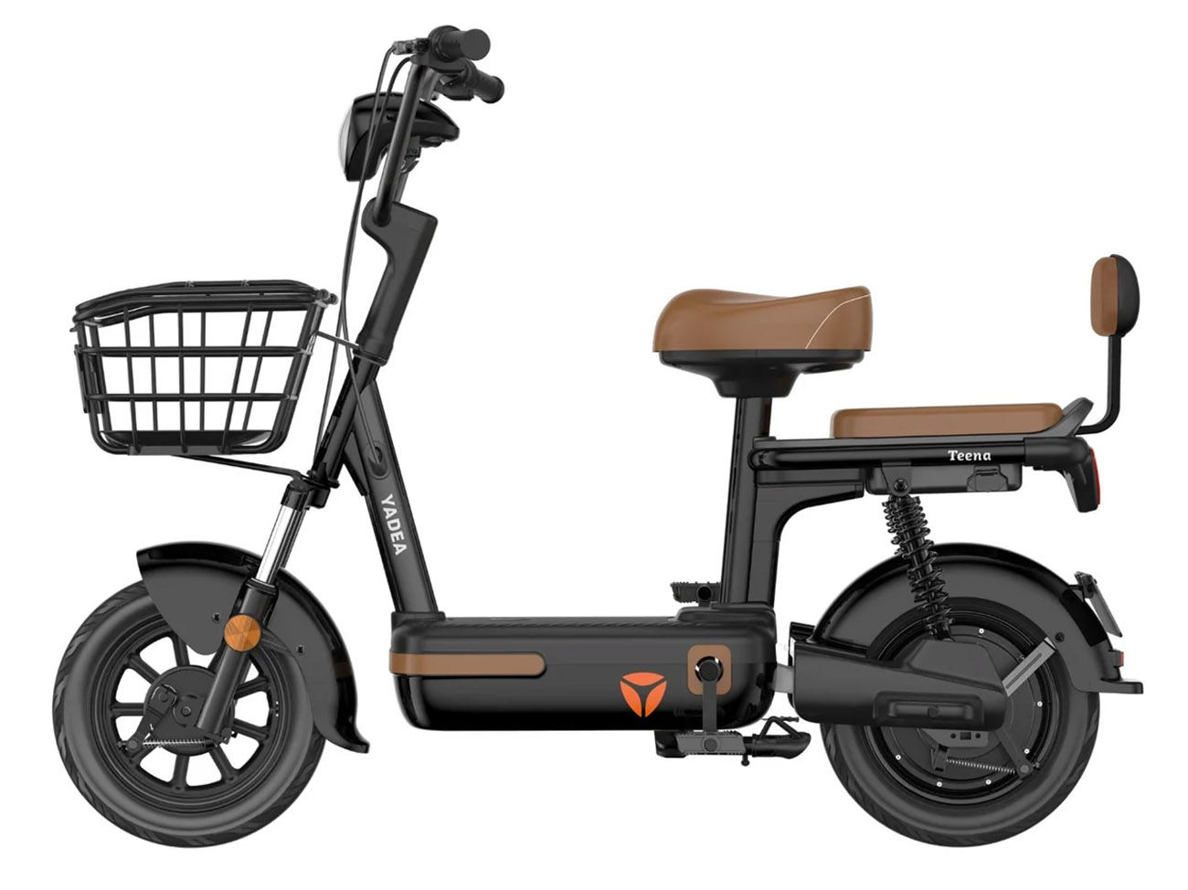 Yadea Teena Electric Scooter / Battery Powered / Sleek & Practical Design / Black