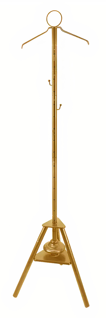 Porodo Clothing Stand with Built-in Bukhoor Burner / Strong Metal / High Stability / Gold