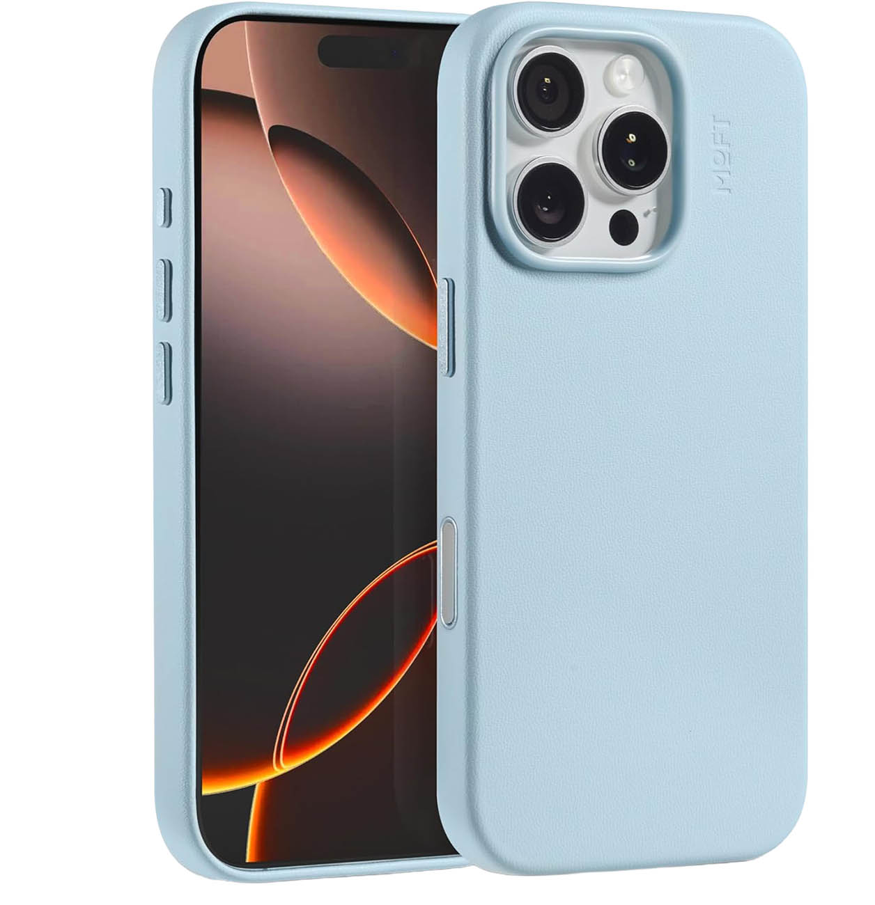 MOFT Snap Case for iPhone 16 Pro Max / Supports MagSafe / Vegan Leather / Soothing Mist