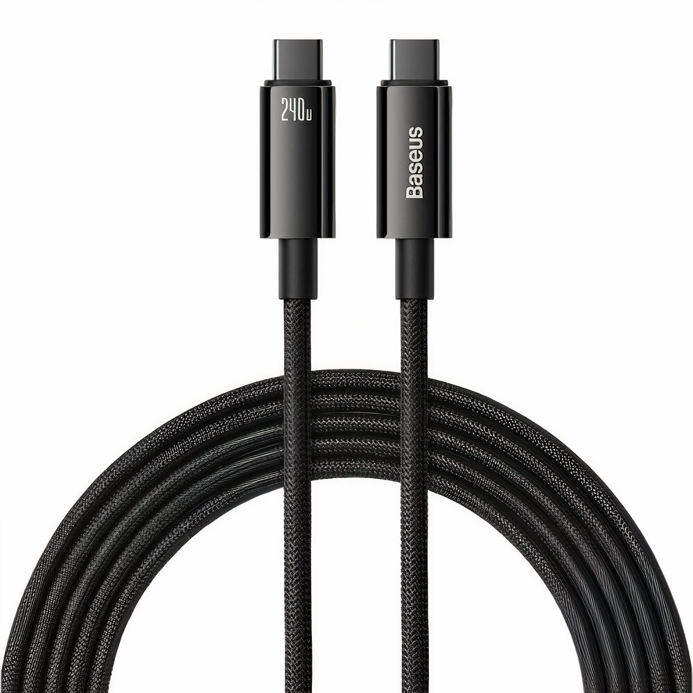Baseus Type-C to Type-C Cable / Power 240 Watts / 3 Meters / Black