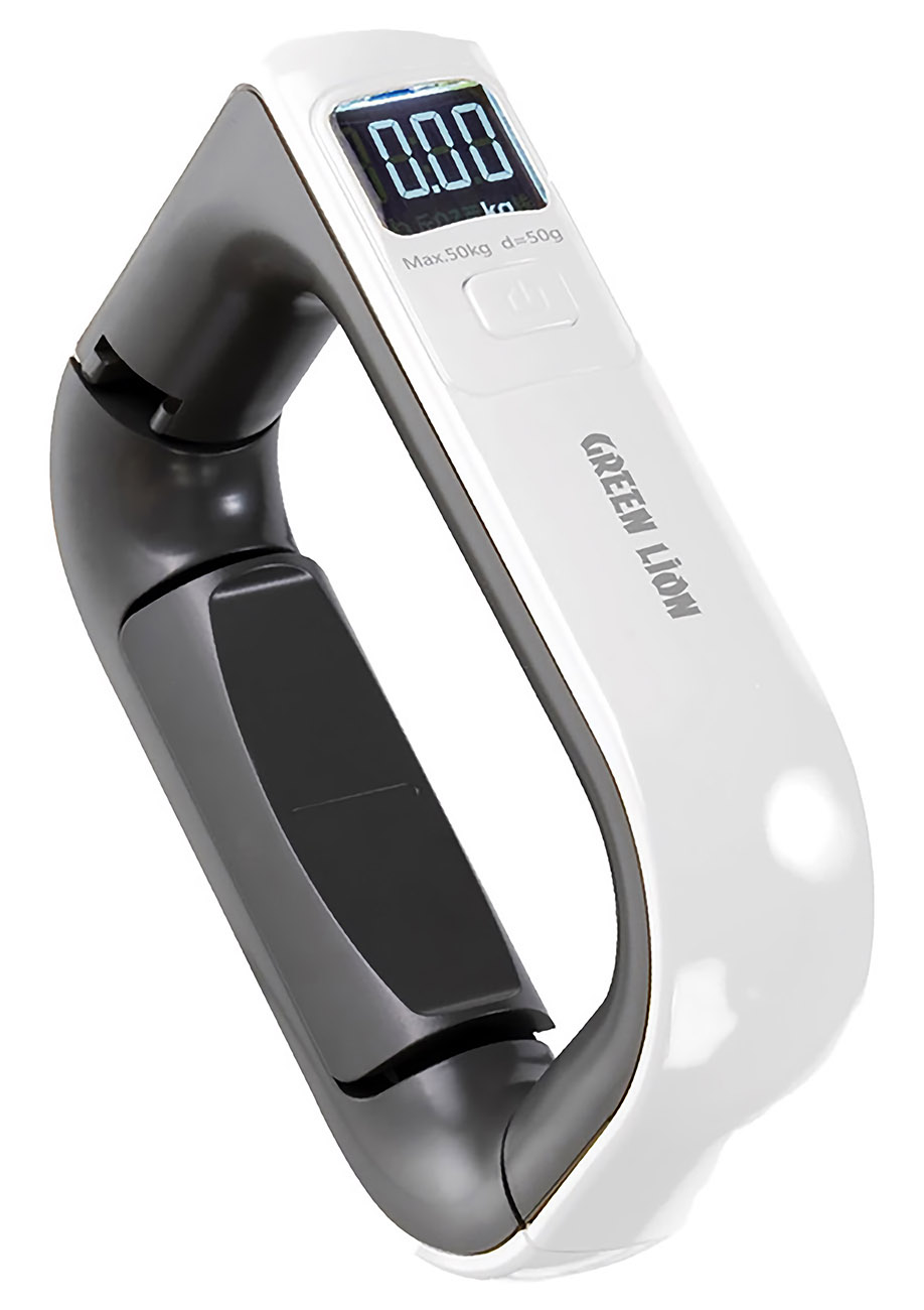 Green Digital Luggage Scale / Weighs up to 50kg / With LCD Display / White