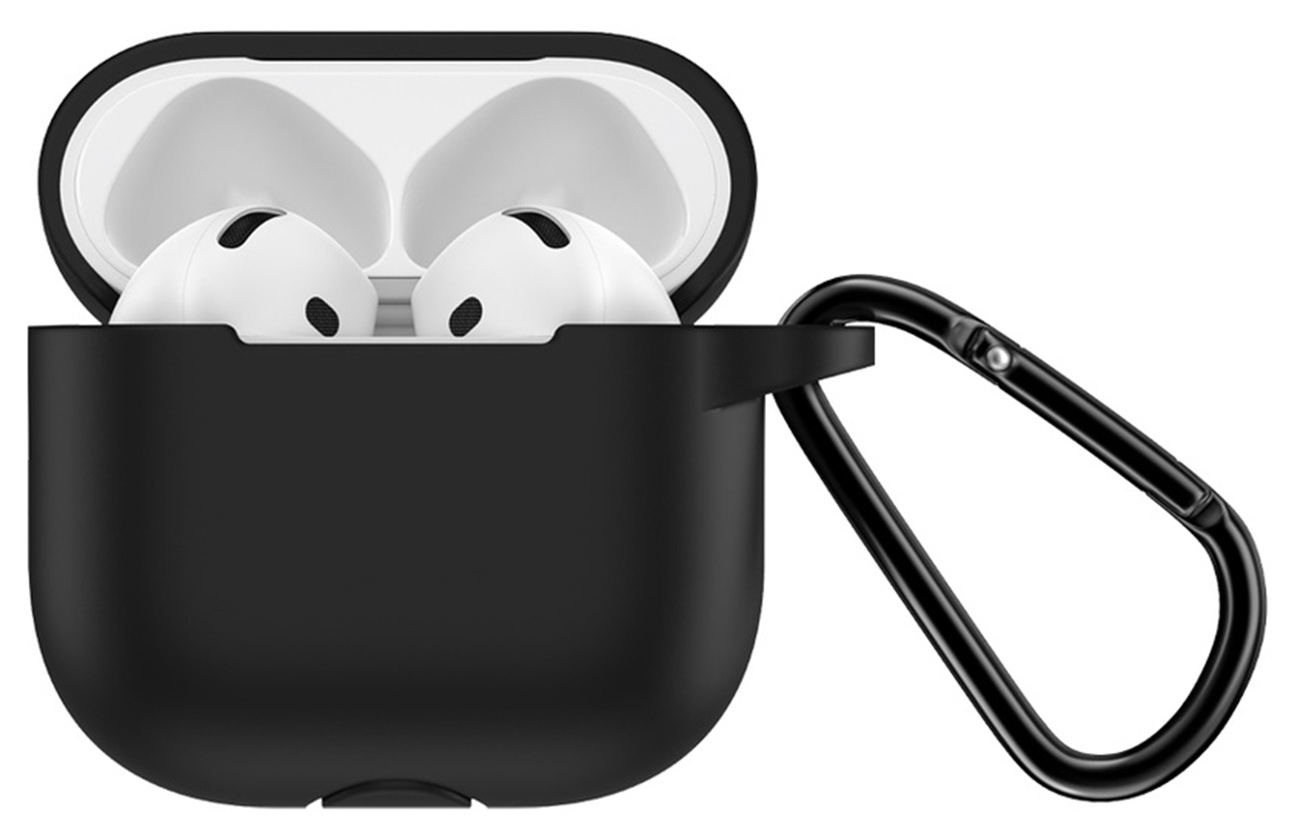 Green Berlin Case for Apple AirPods 4 / Soft Silicone / Drop Protection / Black