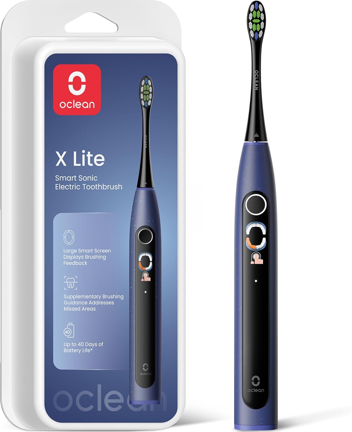Oclean X Lite Electric Toothbrush / With Smart Display / Waterproof / Blue