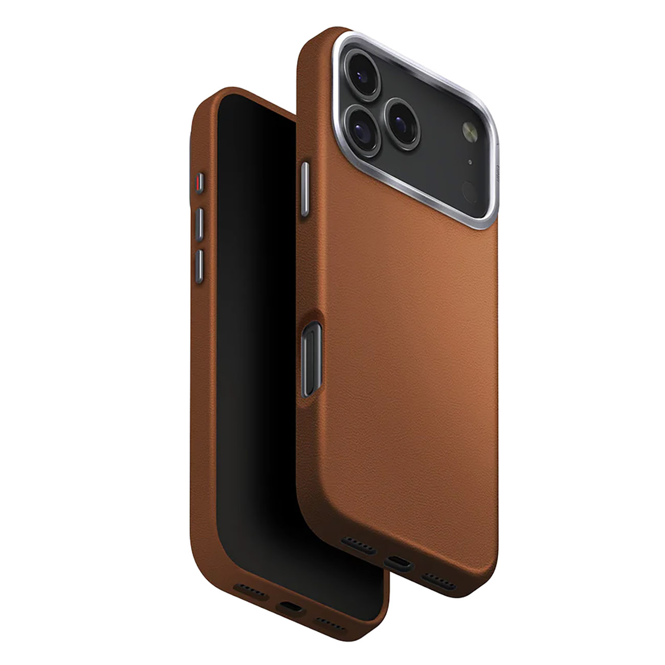 UNIQ Lyden Case for iPhone 17 Pro / MagSafe / Drop Protection / Vegan Leather / Caramel